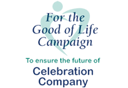 For the Good of Life - Ensrue the Future of Celebration Company button