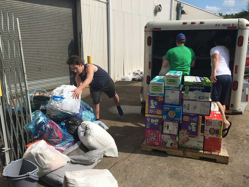 harvey victims get help